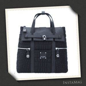 HENRI BENDEL Black Jetsetter Convertible Backpack